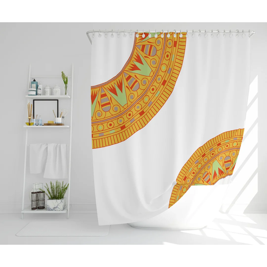 Staki Polyester Shower Curtain