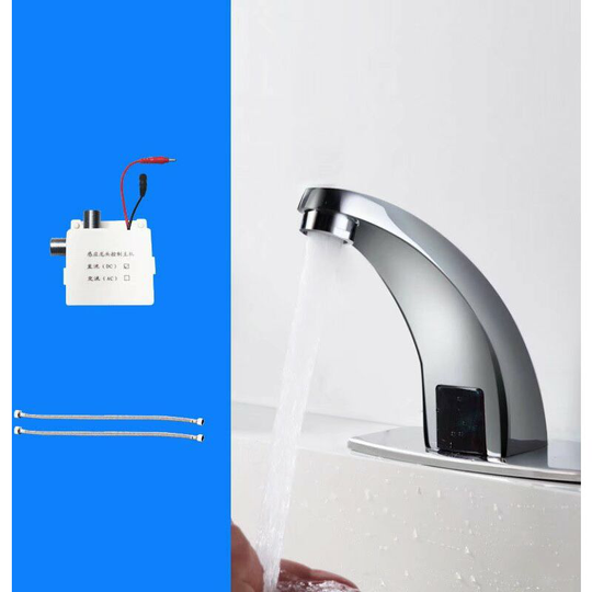 BetterLife Smart Sensor Faucet Fully Copper Washing Machine Commercial Main, Unique Cold Water Induction Type Induction Type dc Vierteilige Complete