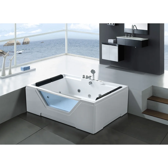 Linda Whirlpool Bath Tub Spa For 2 Persons Hydrotherapy 170 x 120cm Hot Tub