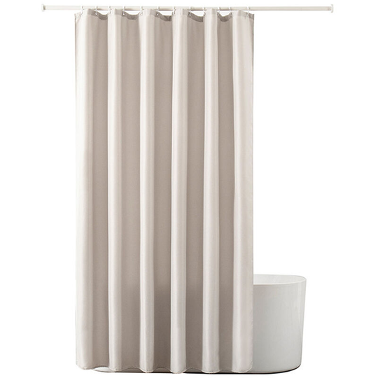 6 x 6FT Solid Shower Curtain With 12 Metal Grommets and Hooks Waterproof Bath Curtains Decorative Bathtub Curtain With Bottom Lead Bathroom Curtains