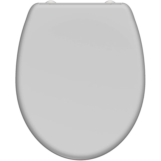 Duroplast Toilet Seat with Soft-Close Quick Release grey schütte - Grey