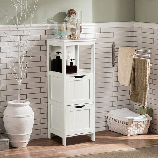 Haleema 89Cm W x 30Cm H x 30Cm D Tall Bathroom Cabinet