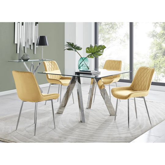 Wataga 4 - Person Dining Set
