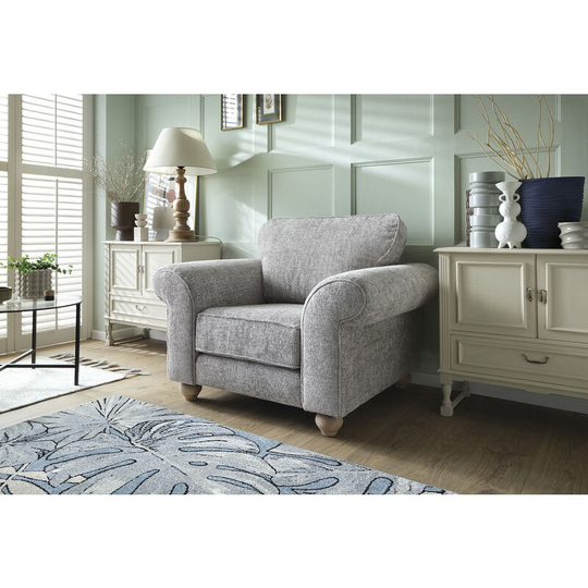 Ingrid Armchair in Ash Grey - color Ash Grey - Ash Grey