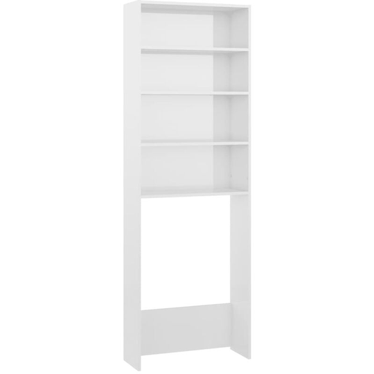 Vidaxl - Washing Machine Cabinet High Gloss White 64x24x190 cm high gloss white