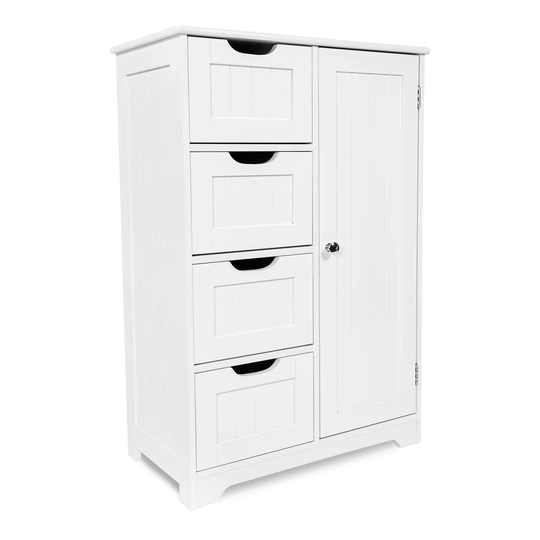Free Standing Chest Of 4 Drawer Cabinet