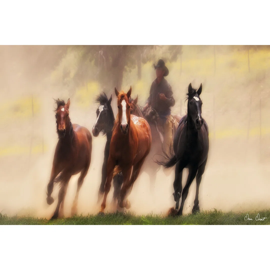 The Chase IV - Wrapped Canvas Art Prints