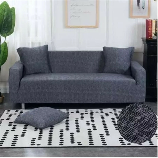 1-Seater Elastic Sofa Cover Stretch Armchair Protective darkgrey type 10