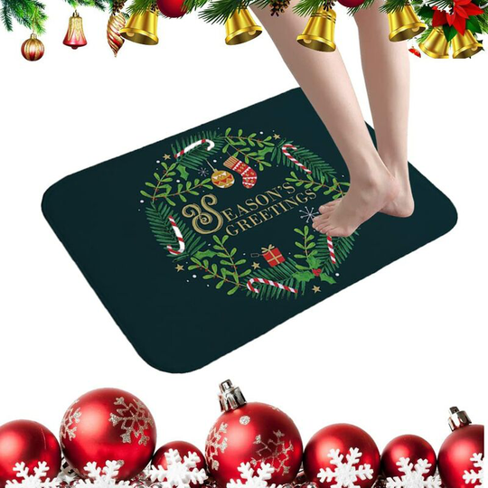 Perle Rare - Christmas rugs, non-slip bath mats, bathroom rugs, washable floor mats, flannel floor mats, highly absorbent mats