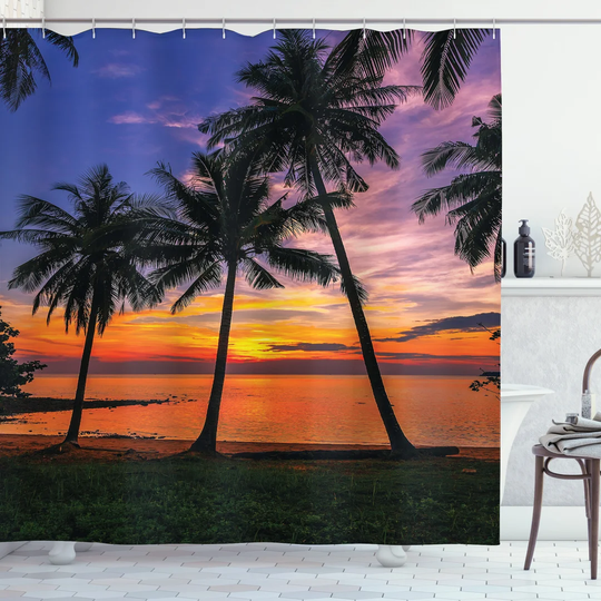 Bethzaira 13 Piece Polyester Shower Curtain Set