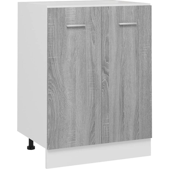 Vidaxl - Bottom Cabinet Grey Sonoma 60x46x81.5 cm Engineered Wood Grey