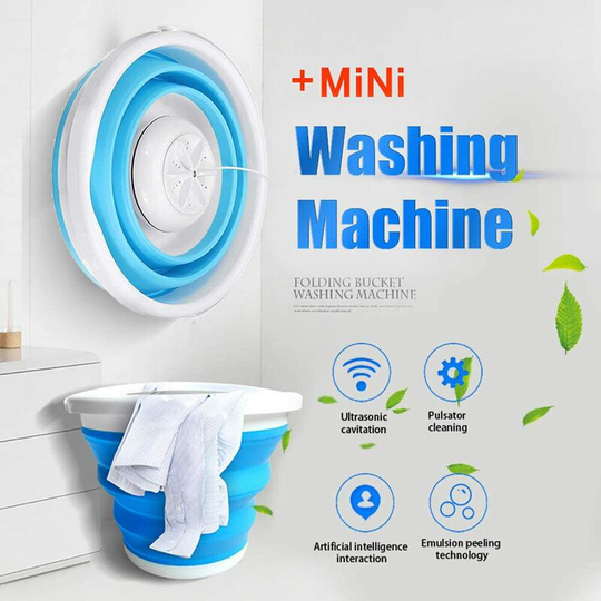 Folding Washing Machine Mini Portable Washing Machine Mini usb Powered Washing Machine for Dorms, Apartments, RVs