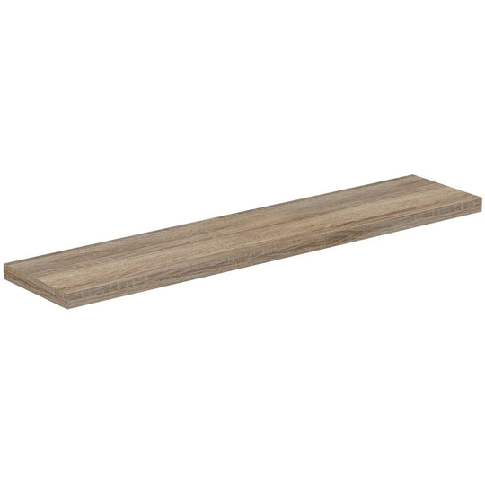 Napoli Bordalino Oak 60cm Floating Bathroom Shelf - Bordalino Oak
