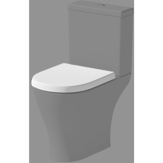 Bathroom Soft Close White wc Toilet Seat d Shape Spare Replacement - White