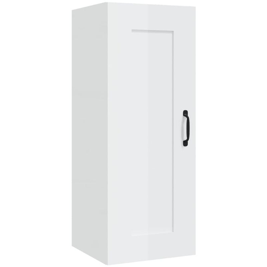 Vidaxl - Hanging Cabinet High Gloss White 35x34x90 cm Engineered Wood White