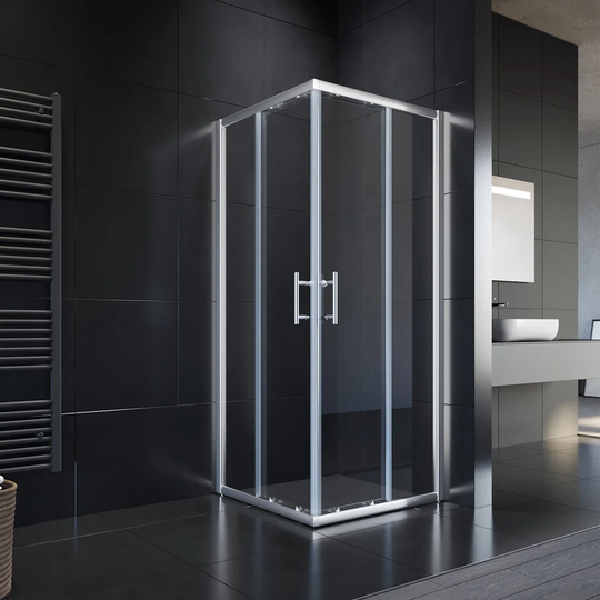 Aradale Framed Tempered Glass Double Sliding Shower Door