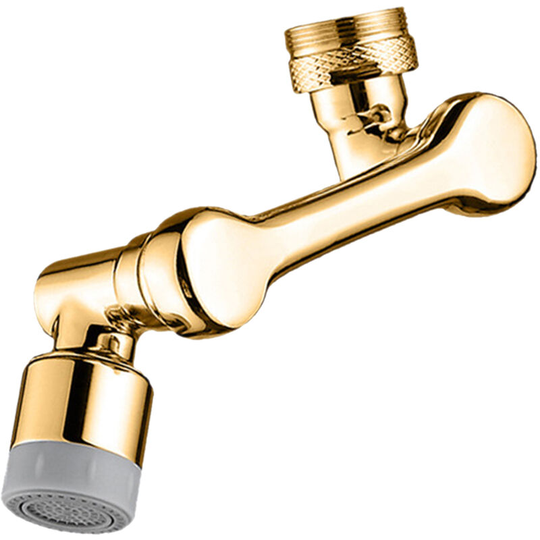 1080¡ãSwivel Faucet Extender With 2 Spray Modes Sink Rotating Faucet Extender Splashproof Faucet Filter Adaptor Aerator With Wrench - Gold,Type 2