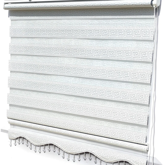Klemmfix Duorollo Door Versace Semi-Sheer Roller Blind