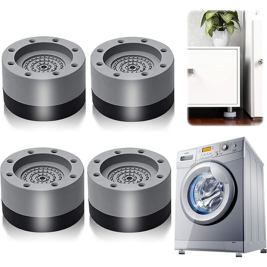 Anti-vibration Pads, 4 Pieces Washing Machine Rubber Feet Pads Washing Machine Foot Pads Anti-vibration Pad, for Washing Machine and Dryer (Gray3.5cm)