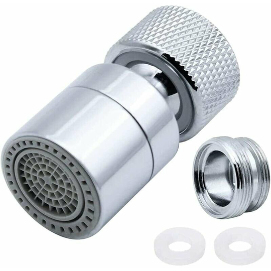 360 ° swivel brass faucet 2 modes adjustable Kitchen Fillet Filter Barboist with nozzle adapter - For valves with external thread M22 or internal