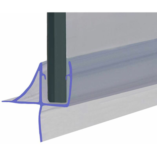 Shower Seal for Screens, Doors or Panels | Fits 3 or 4mm Glass | Seals 7-12mm Gaps | SEAL146 (90cm) - Clear