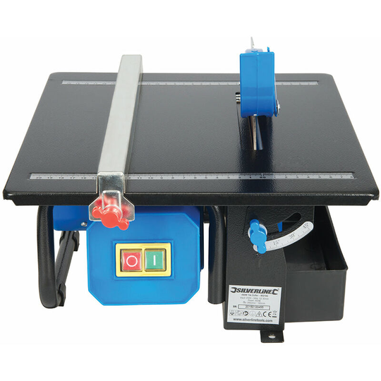 Loops - 450W Ceramic Tile Cutter Water Fed Diamond Disc Wet Wheel Blade Cutting Guide