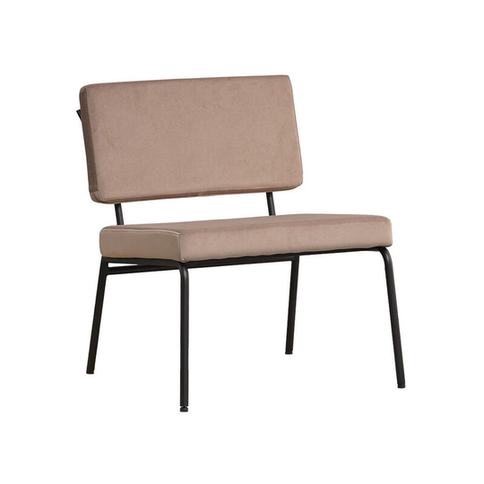 Scandinavian Armchair Espen Taupe Velvet - Taupe