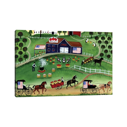 American Apple Farm by Cheryl Bartley - Painting on Canvas