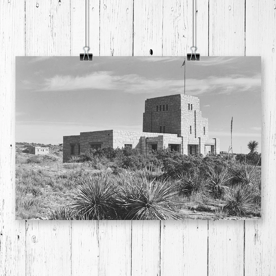 'Elevator House, Carlsbad Caverns National Park' by Ansel Adams Graphic Art