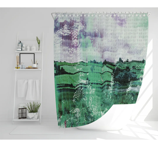 Dimitra Polyester Shower Curtain Set