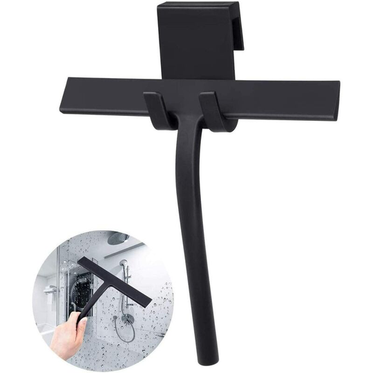 Shower Squeegee Sipcone Bathroom Squeegee for Glass Wiper Window Wiper with Hanging Hook for Bathroom Kitchen No Installer Required