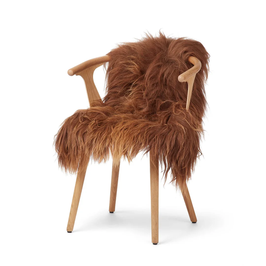 Icelandic Sheepskin Rusty Brown Rug