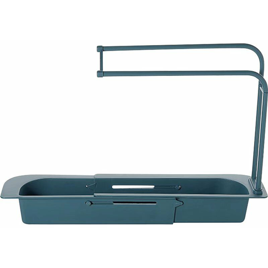 2pcs Sink Telescopic Kitchen Glasses Storage Shopping Cart Bag Faucet Faucet Adjustable Support Bathroom Support Sink Kitchen Accessory (Marine Blue)