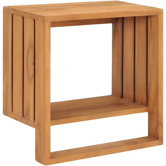 Asupermall - Wall-mounted Towel Rack 35x20x35 cm Solid Teak Wood
