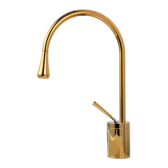 Modern Popular Waterfall Bathroom Sink Faucet Single Handle Single Hole Basin Mixer Tap Solid Single Wash Basin Tub Vanity Vessel Sink Faucets Gold