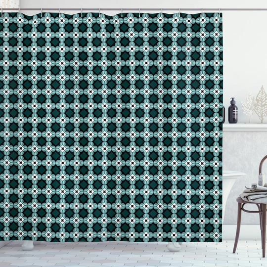 Blouncie 13 Piece Polyester Shower Curtain Set