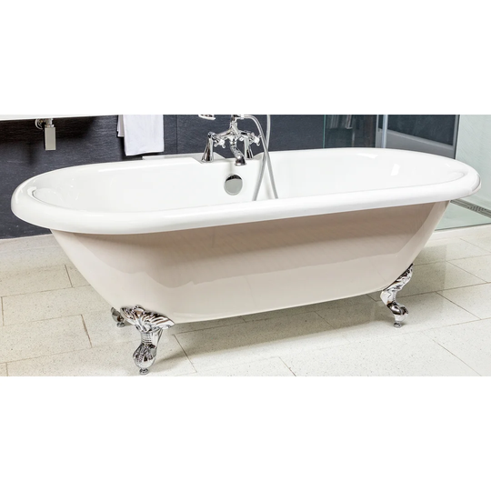 1750 mm x 800 mm Clawfoot Double Ended Bathtub
