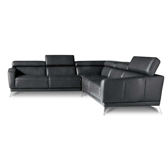 Kimberli Leather Corner Sofa