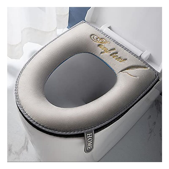 2 Pack Thicker Soft Toilet Seat Covers Toilet Seat Covers Toilet Seat Cover Soft Thick Cushion Washable Fits All Oval Toilet Seats