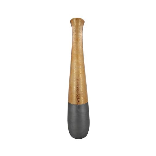 Bulhary Black/Gold 79.5Cm Ceramic Floor Vase