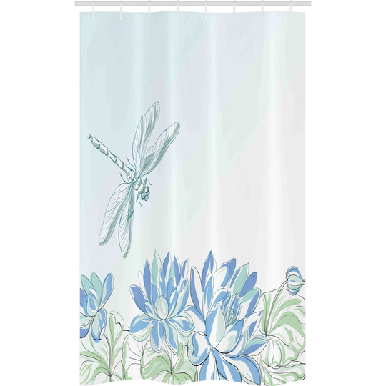 Hasibah 8 Piece Polyester Shower Curtain Set + Hooks