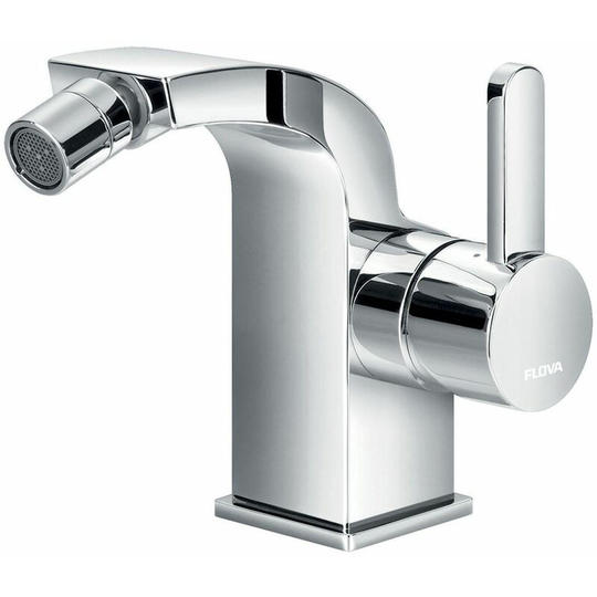 Flova - Essence Bidet Mixer With Clicker Waste Set - Chrome - esbid - Chrome