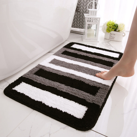 Perleraregb - Absorbent Foot Carpet for Black Bathroom Bathtub 40 * 60cm