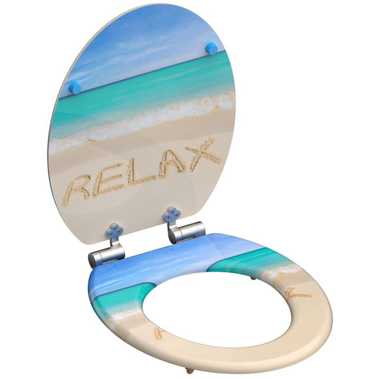 Toilet Seat with Soft-Close relax schütte - Multicolour
