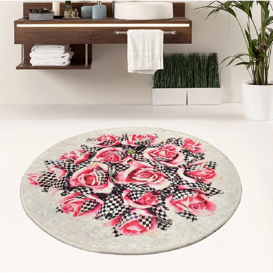Linmore Magic Roses Pink Rug