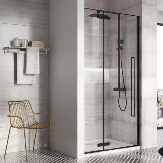 Pamrapo Framed Glass Pivot Shower Door