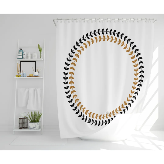 Paonia Polyester Shower Curtain Set