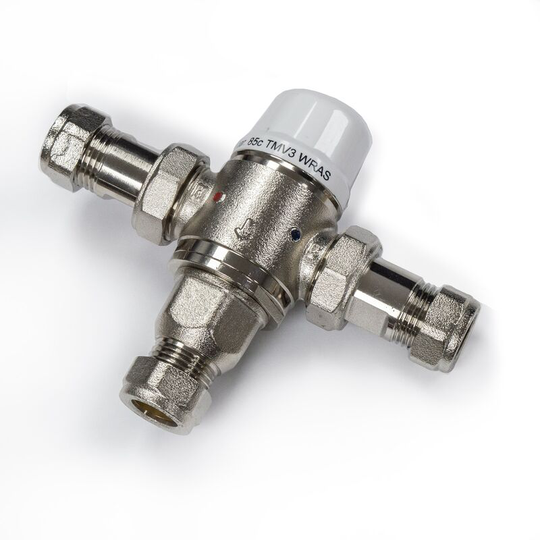 Bathroom tmv Thermostatic Mixing Blending Valve - 15mm Inline