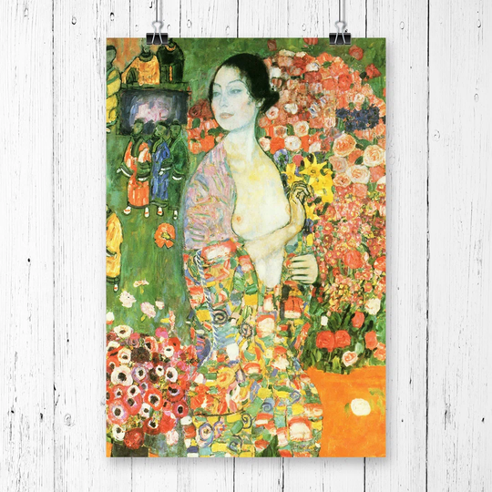 'The Dancer' by Gustav Klimt Printing Print