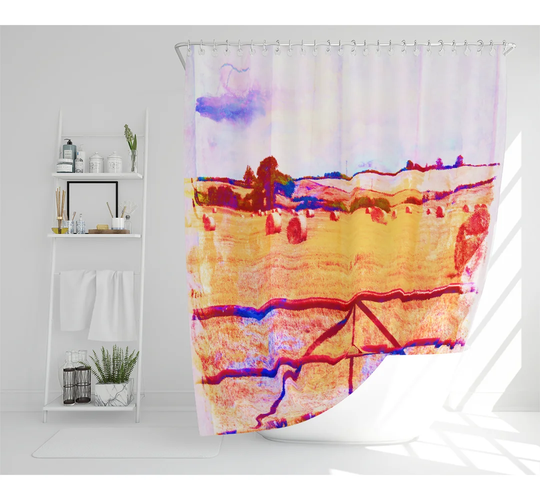 Dilyana Polyester Shower Curtain Set